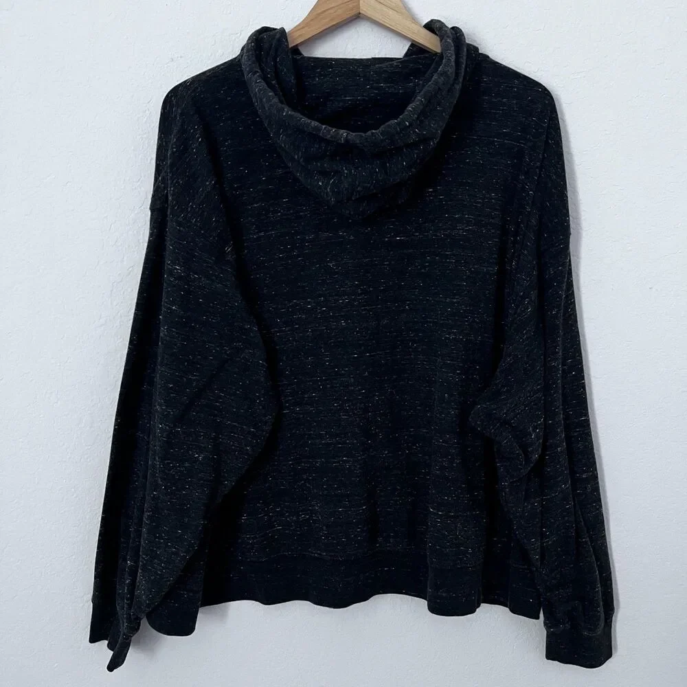 Nike Women's 3X Dark Gray Heather Gym Full Zip Hoodie Sweatshirt Jacket